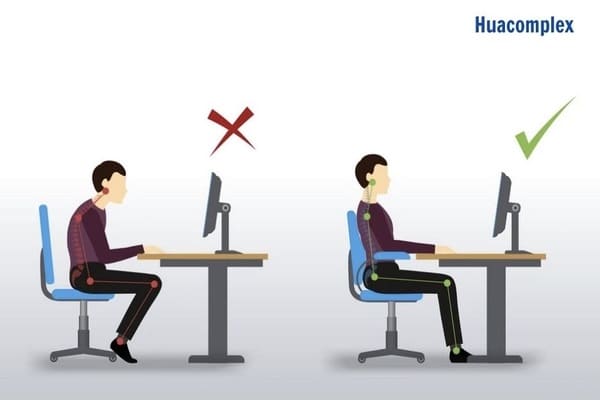 Ngồi đúng tư thế làm việc Ngồi đúng tư thế làm việc